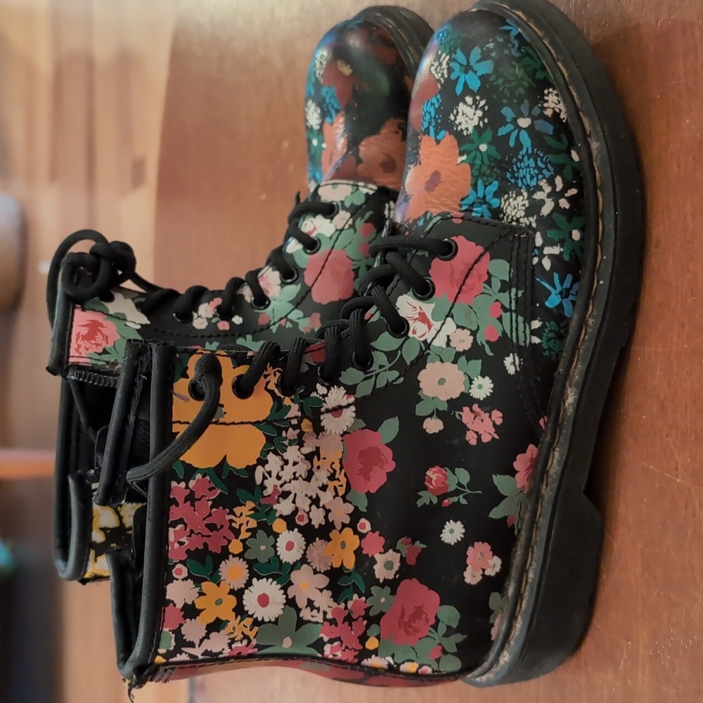 Dr. Martens floral boots